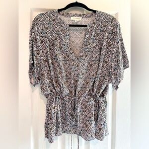 Treasure and Bond cinch waist dolman sleeve top